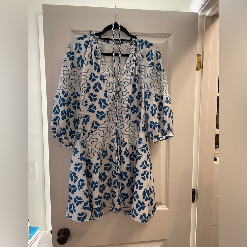 Rebecca Taylor printed silk dress with tie